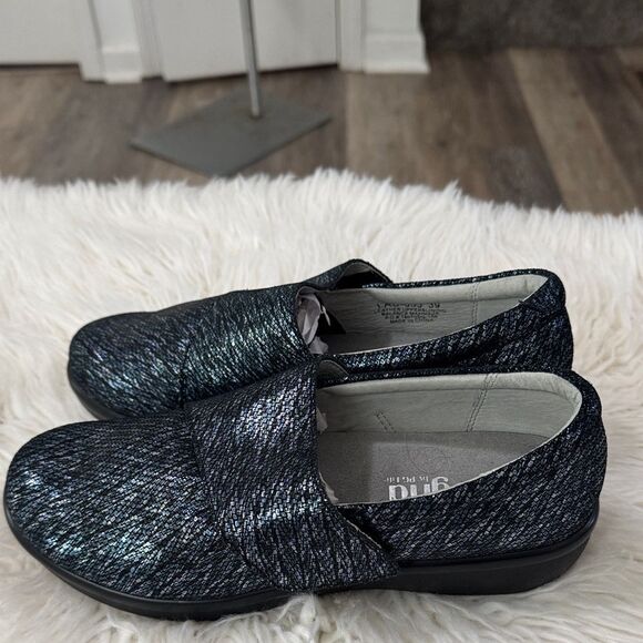 Alegria Women’s Blue Metallic Comfortable Shoes Size 39 - Picture 2 of 9